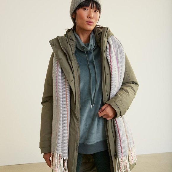 HYBA: Womens 3 in 1 Winter Jacket - dusty olive - Picture 4 of 12